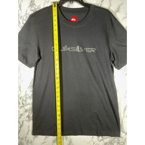 Quiksilver Mens Size Small Classic Logo Graphic T-Shirt Black Cotton - Picture 8 of 10